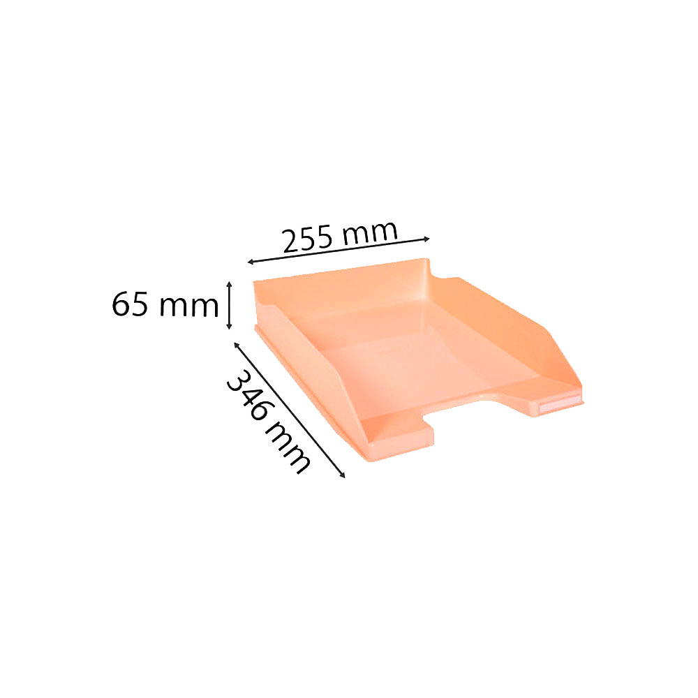 Модуль для бумаги горизонтальный "Aquarel", коралловый - 4