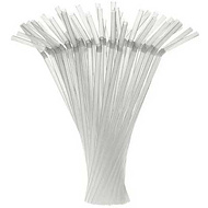 Трубочки для коктейля с гофрой, 210x5 мм, 250 шт, прозрачные