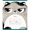 Тетрадь "Пушистые котики (эксклюзив)", А5, 12 листов, клетка, скоба сбоку, ассорти - 2