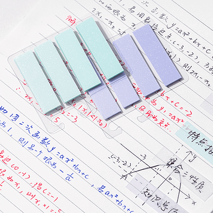 Закладки пластиковые "Deli", 12х44 мм, 1 цвет х 25 шт, ассорти пастель - 3