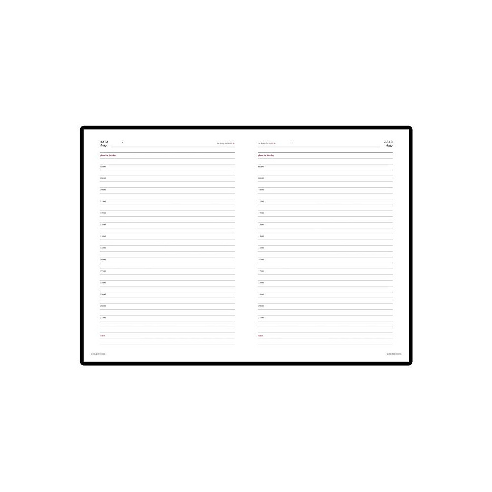 Ежедневник недатированный "Sidney Nebraska", A5+, 272 страницы, черный - 2