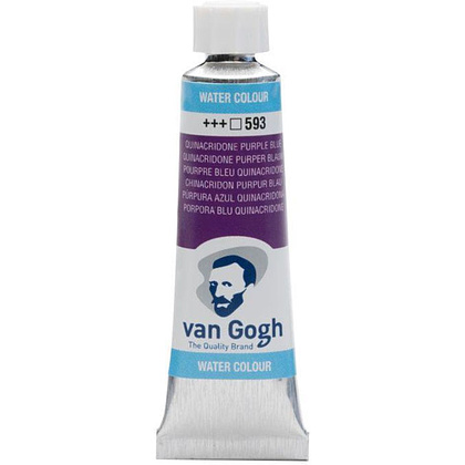 Краски акварельные "Van Gogh", 593 хинакридон фиолетово-синий, 10 мл