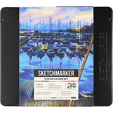 Набор карандашей акварельных "Sketchmarker Морской"