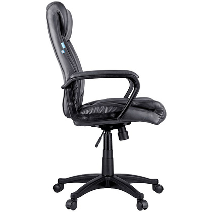 Кресло для руководителя Helmi "HL-E02 Income", экокожа, пластик, черный - 3
