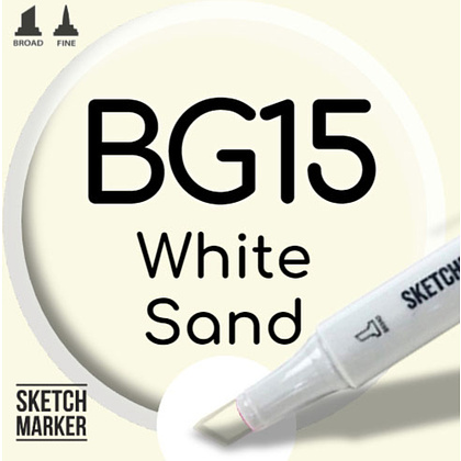 Маркер художественный "Brushmarker", двухсторонний, BG15 белый песок - 2
