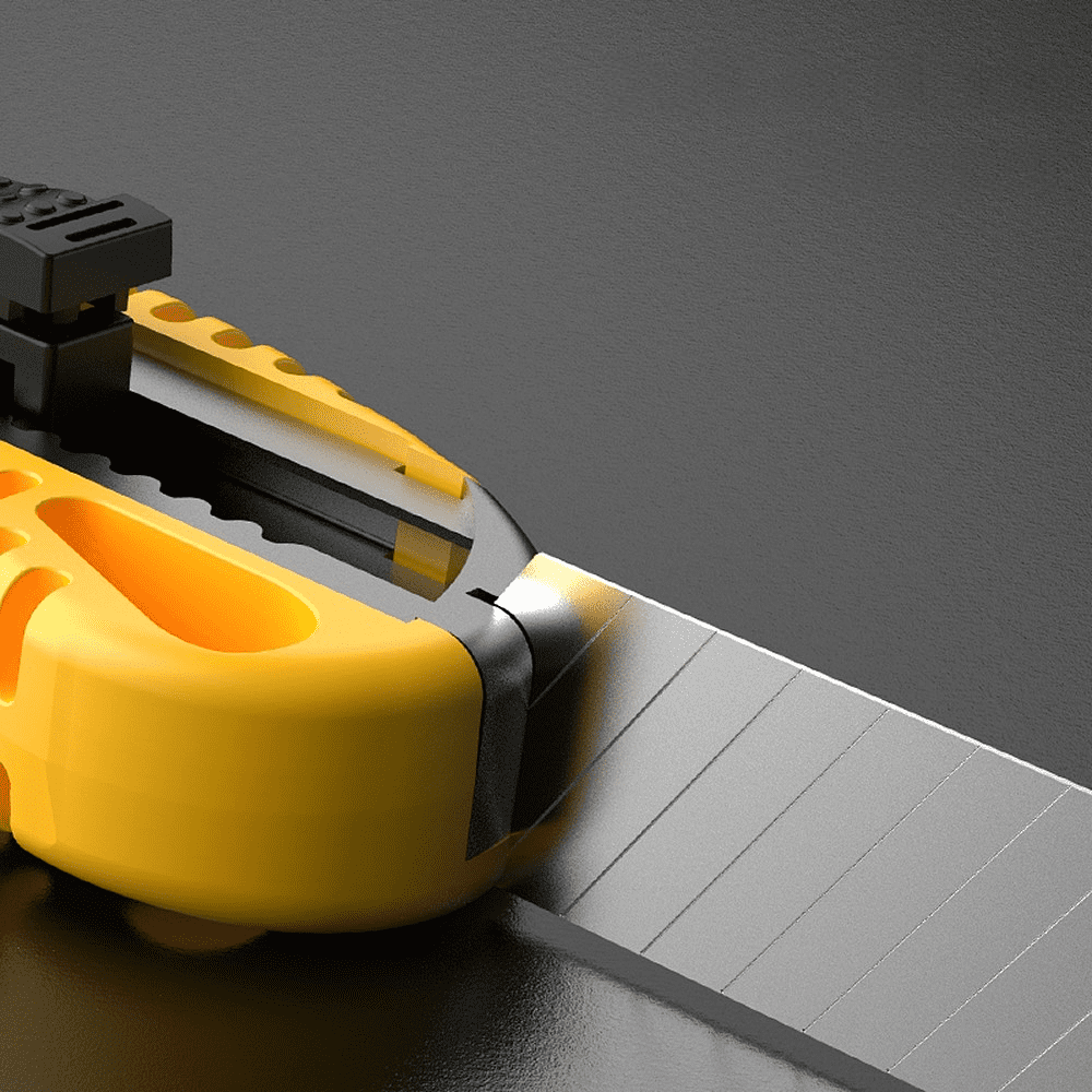 Нож строительный Deli YS EDL003B, 18 мм, универсальный, 24 шт./упак. - 3