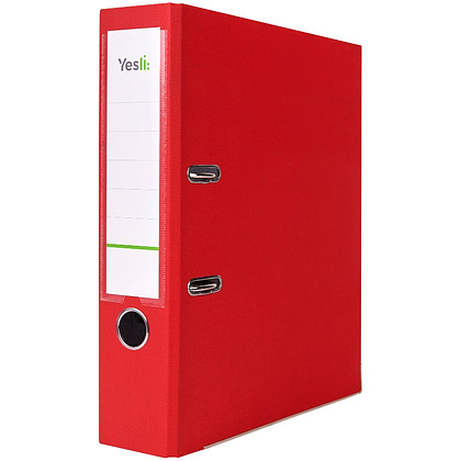 Папка-регистратор "Yesli:", А4, 75 мм, ПВХ Эко, красный