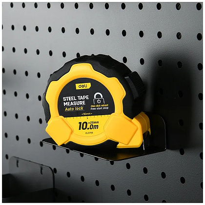 Рулетка Deli YS EDL3799, 10 м х 25 мм, желтый, черный - 9