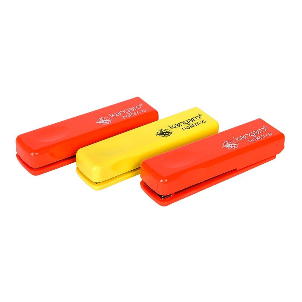 Скобосшиватель "Poket 10", №10, 10 листов, ассорти