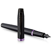 Ручка перьевая Parker "IM Vibrant Rings F315 Amethyst Purple PVD", F, черный, фиолетовый, патрон синий - 3