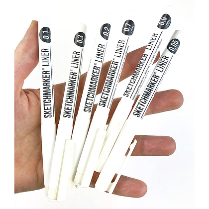 Ручка капиллярная "Sketchmarker", 0.7 мм, черный - 4