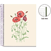 Тетрадь "Entredos Papaver Rhoeda", А5, 80 листов, в клетку, бежевый - 2