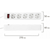 Сетевой фильтр Sonnen SPW-505, 5 м, 5 розеток, белый - 6