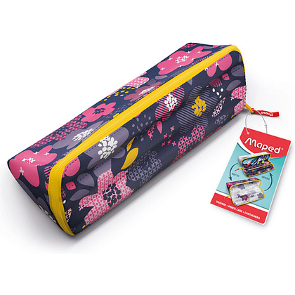 Пенал Maped "Open XXL", 1 отделение, розовый, черный - 7