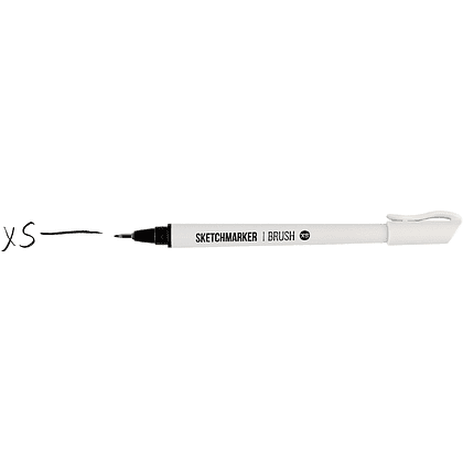 Ручка капиллярная "Sketchmarker brush extra small", черный - 2