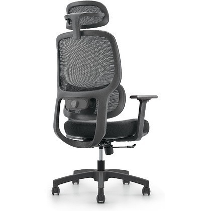 Кресло для руководителя SitZone U-073A сетка, ткань, пластик, черный, -30% - 3