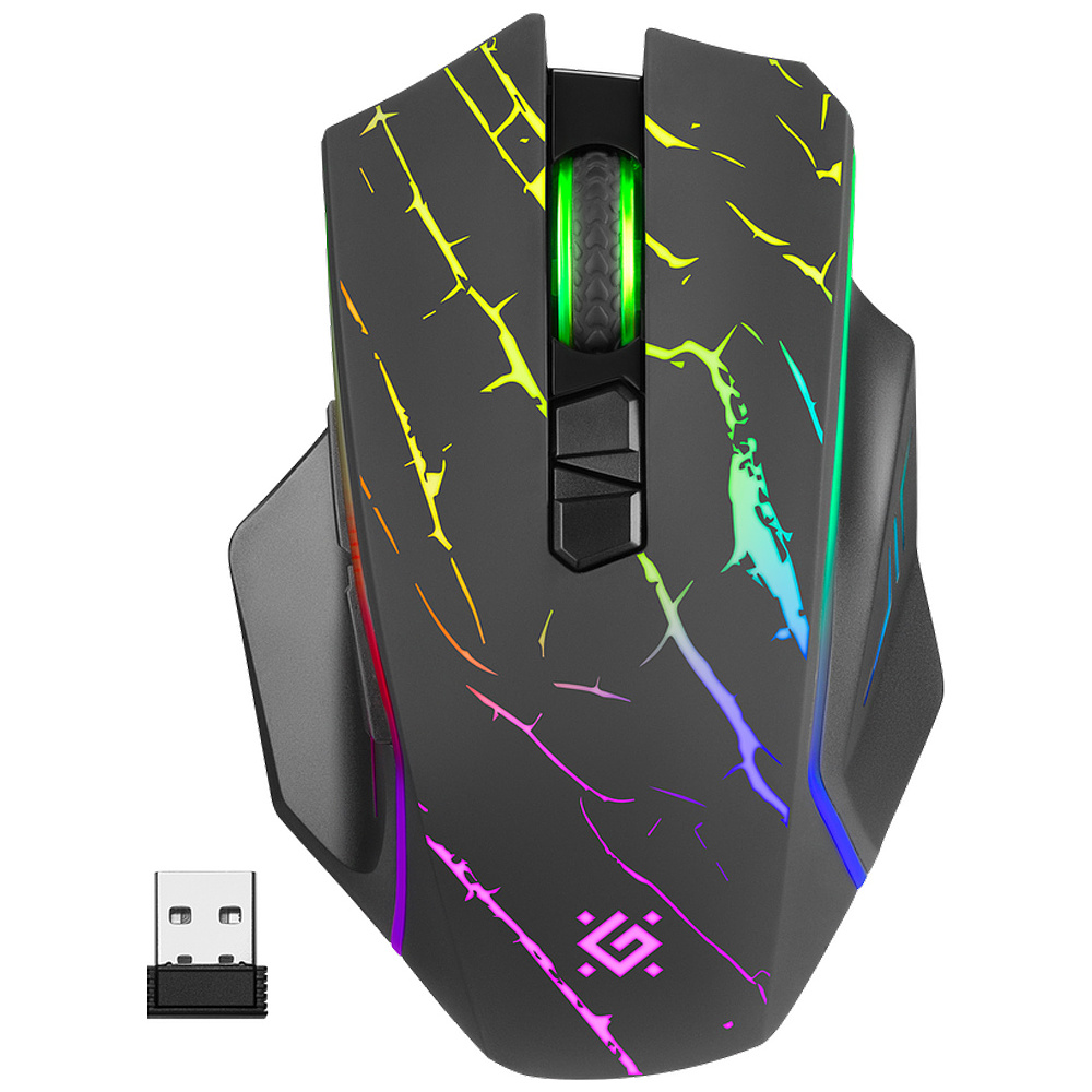 Мышь Defender "URAN GM-503", беспроводная, 1200-3200  dpi, 8 кнопок, черный - 2