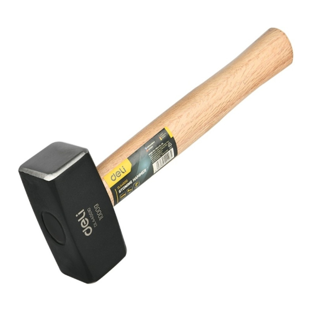 Кувалда "Deli 448010" 1 кг, фиберглассовая рукоятка