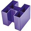 Подставка для канцелярских мелочей "Bravo", 109x90x109 мм, фиолетовый - 2