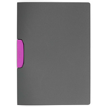 Папка с клипом "Duraswing Color", антрацит, фиолетовый клип