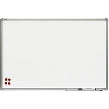 Магнитная доска с полимерным покрытием 2×3 "Alu23", 100x150 см, белый