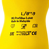 Перчатки латексные HQ Profiline, р-р XL, с х/б покрытием, желтый - 8