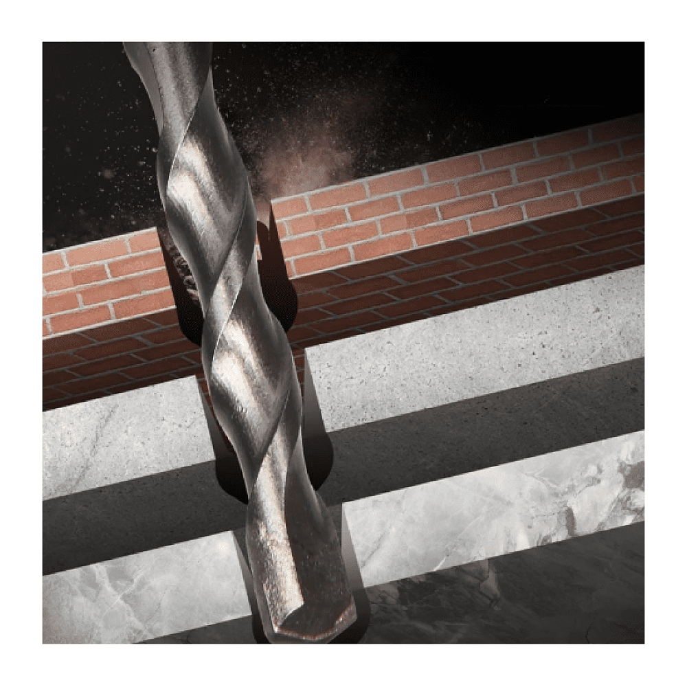 Бур по бетону Deli YS EDH-YCZ16006-E1, 6 x 160 мм, X-Tip, SDS-PLUS - 4