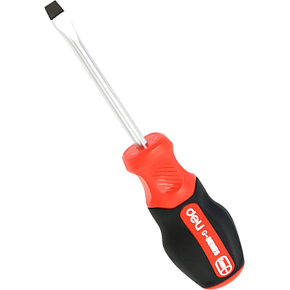 Отвертка Deli RS EDL3446, SL6x38 мм., черный, красный