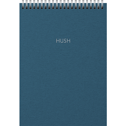 Блокнот "Hush.6", A5, 80 листов, в клетку, синий