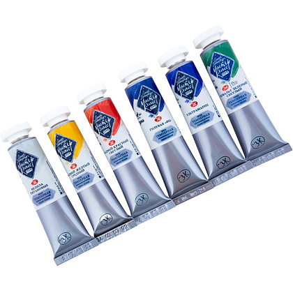 Краски темперные "Мастер Класс базовые цвета", набор 6 цветов, тубы - 5