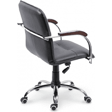 Кресло для персонала EVERPROF "Самба СН", кожзам, черный