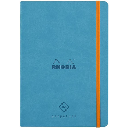 Еженедельник недатированный Clairefontaine Rhodia "Rhodiarama Perpetual", 148x210 мм, 128 страниц, бирюзовый