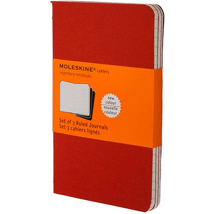 Блокнот "Cahier Journal Large", А5, 40 листов, линейка, 3 шт, клюквенный