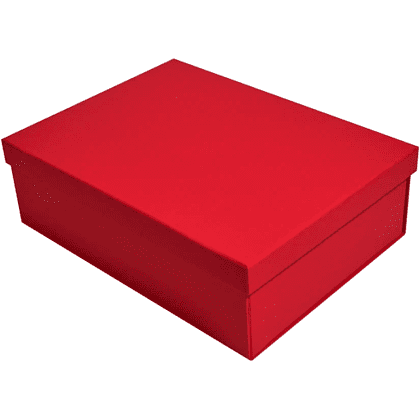 Коробка подарочная картонная, 223х308х95 мм, красный