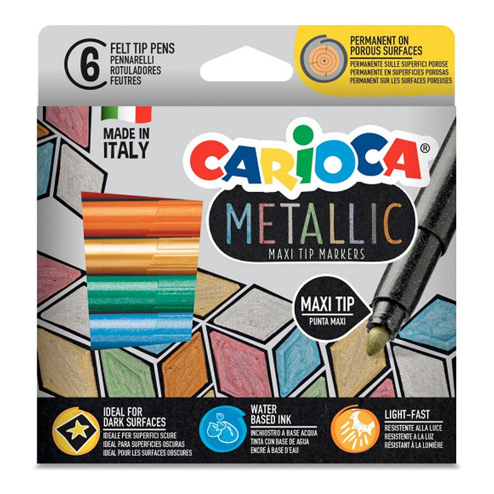 Фломастеры "Metallic", 6 шт