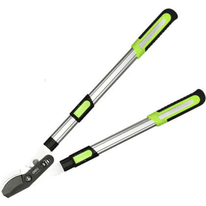 Секатор садовый "Deli", 630-870 мм, телескопический, черный, зеленый