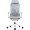 Кресло для руководителя SitZone E-YR-001A-P1-WH сетка/ткань, серый - 2