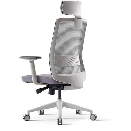 Кресло для руководителя BESTUHL "S30", сетка, ткань, пластик, серый - 3