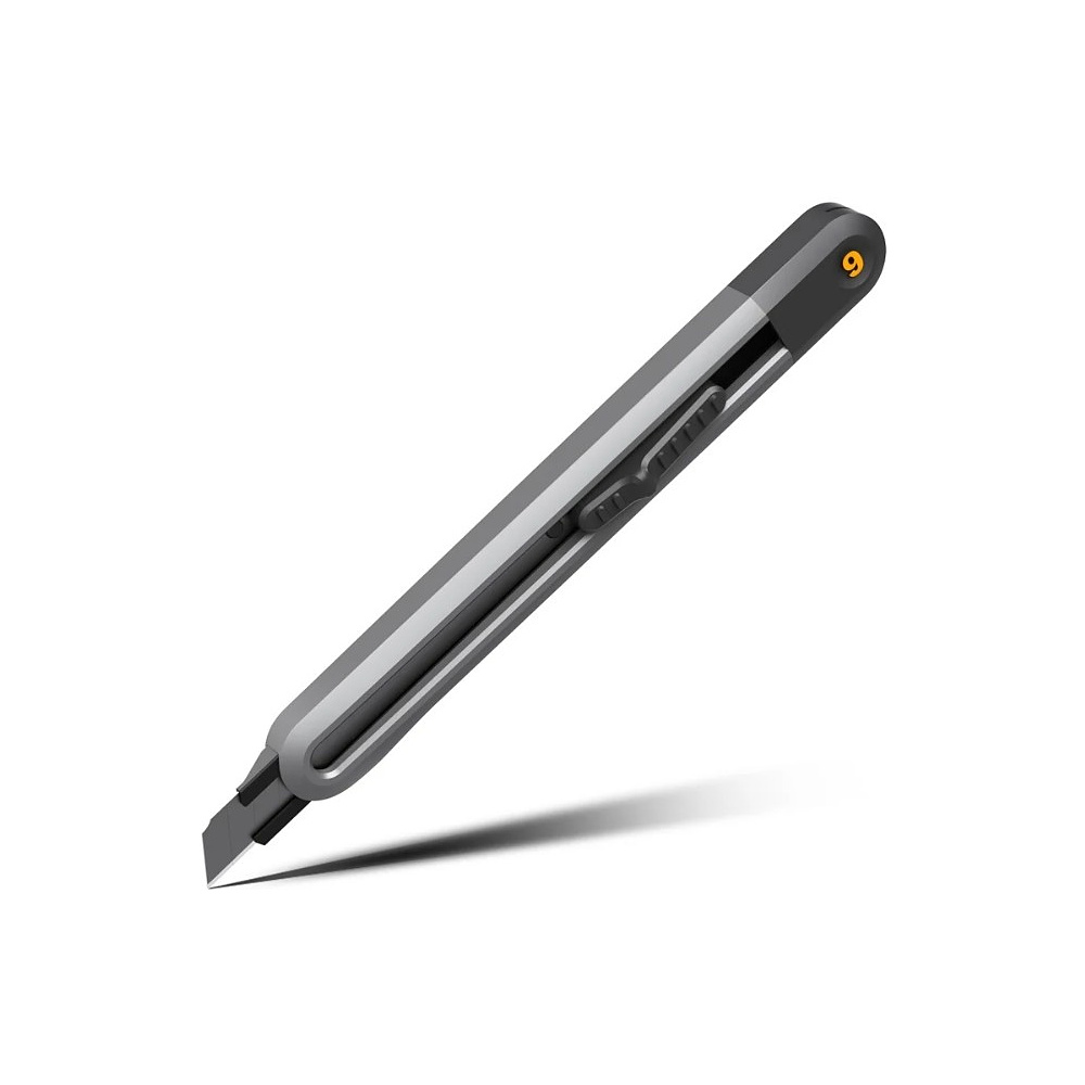 Нож строительный Deli HS EHT4009, 9 мм, Soft Touch, черный