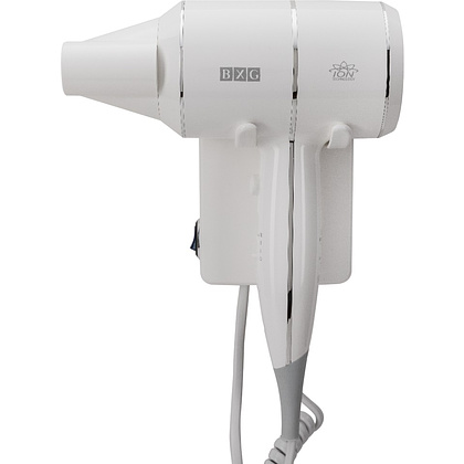 Фен настенный BXG-1600Н1, ABS-пластик, белый - 4