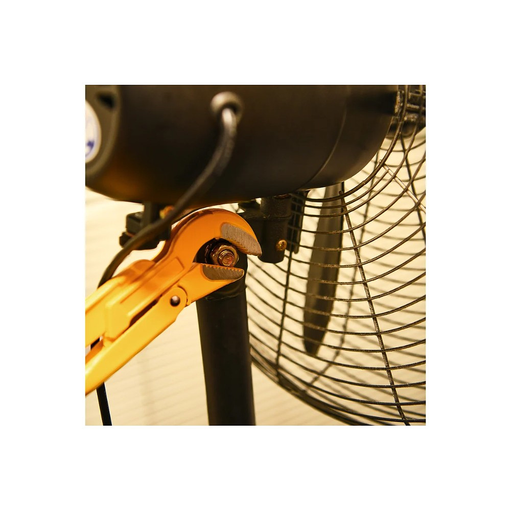 Ключ трубный Deli YS EDL105255 1.5", тип S, расрытие губок 55 мм, желтый - 7