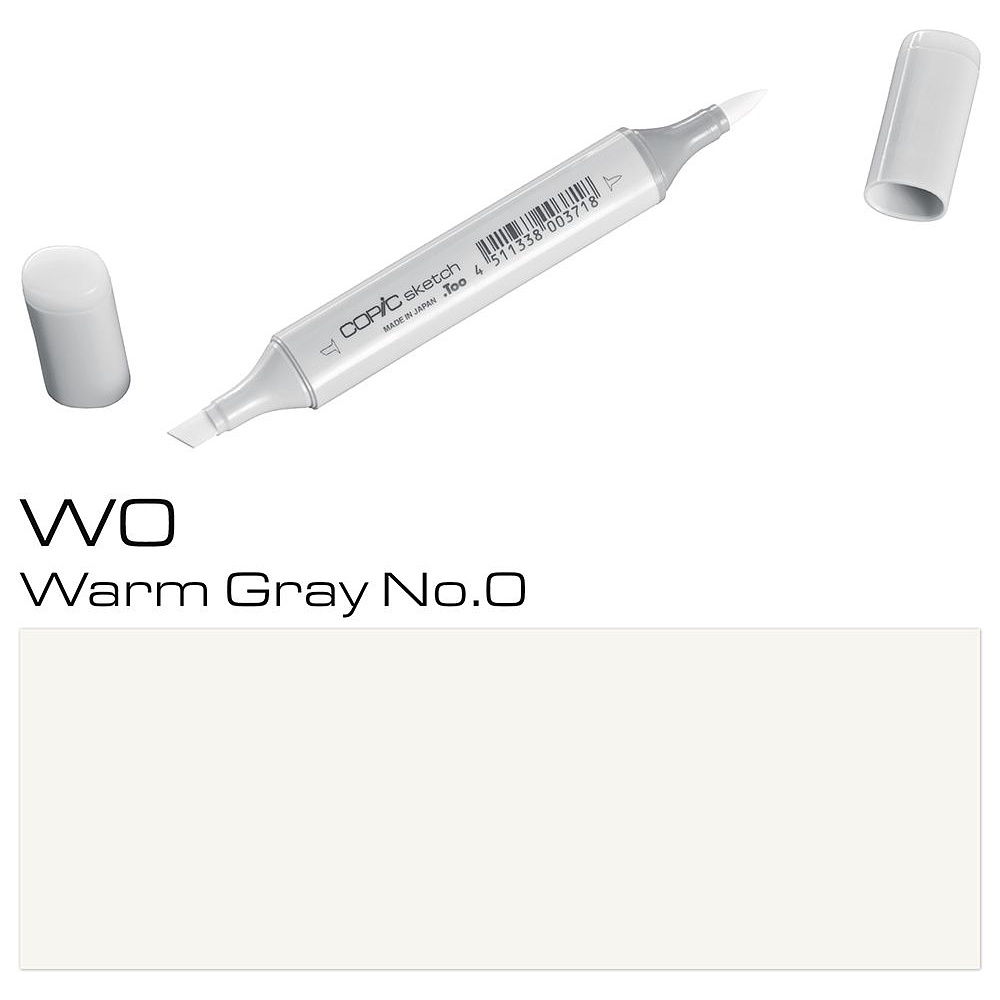 Маркер перманентный "Copic Sketch", W-00 теплый серый №0