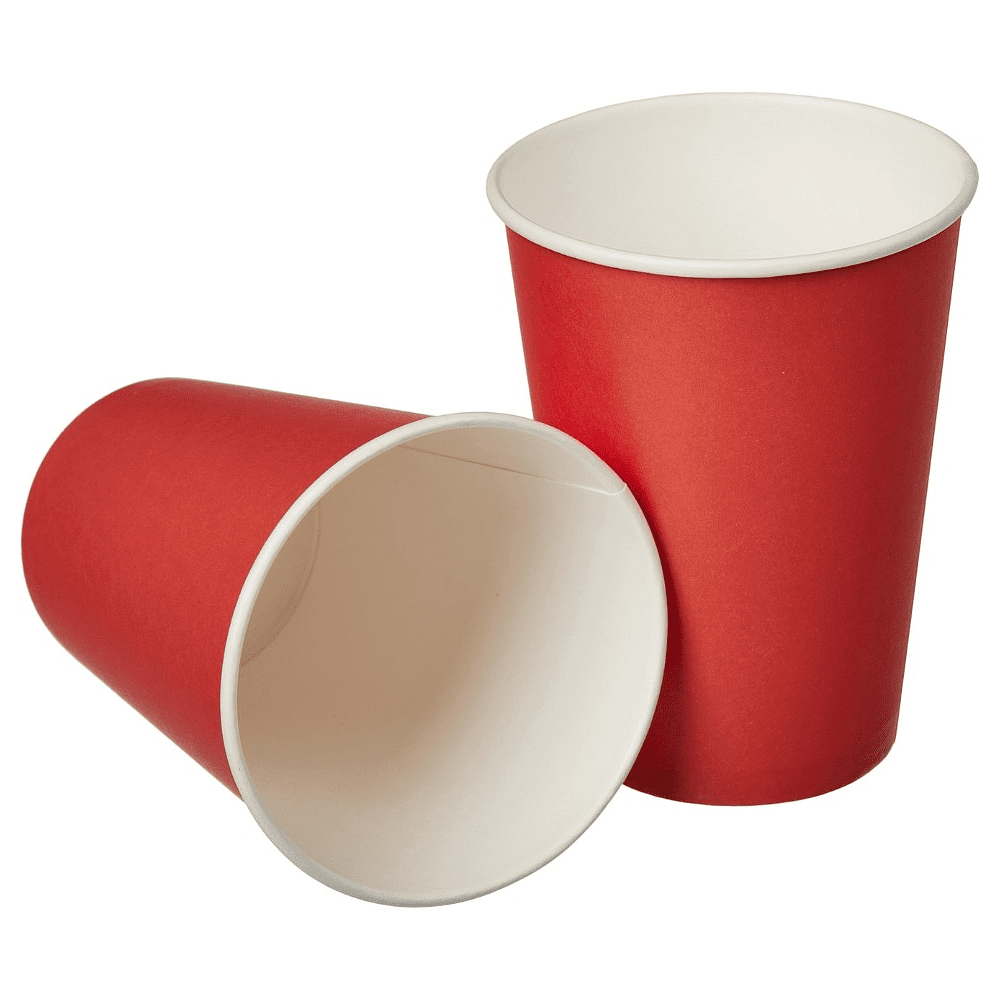 Стакан картонный 300 мл, 50 шт, красный - 2