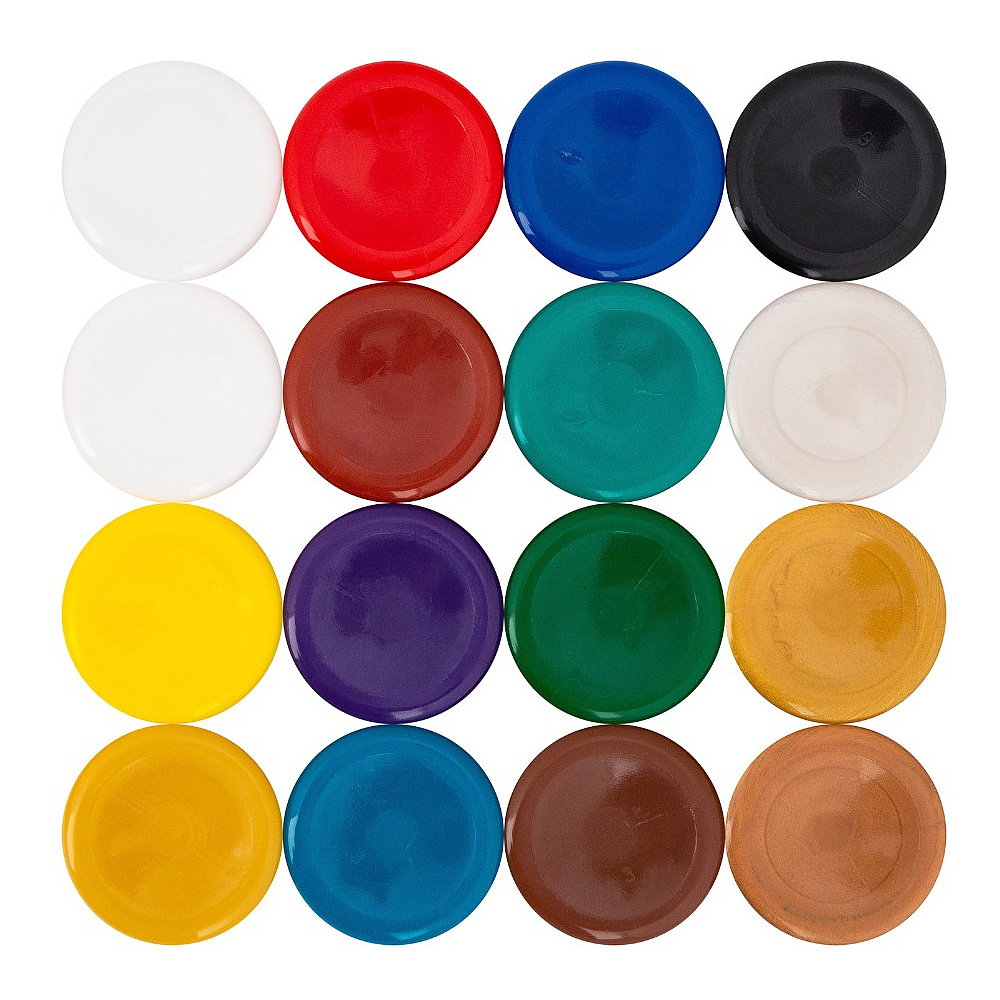 Краски гуашевые "Сонет", набор 16 цветов, 20 мл, банки - 4