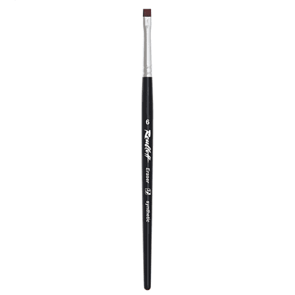 Кисть "Roubloff Eraser", синтетика, плоская, на короткой ручке №6