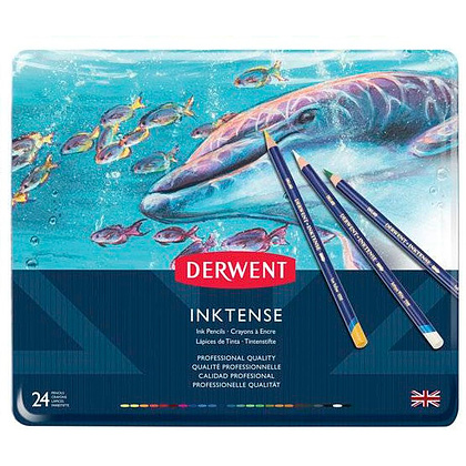 Набор акварельных карандашей "Inktense", 24 цвета - 2