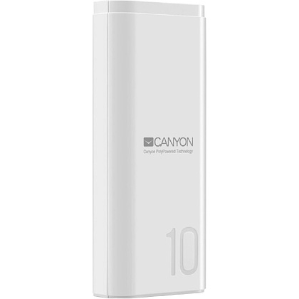 Зарядное устройство Power bank Canyon "PB-103", 10000 mAh, белый
