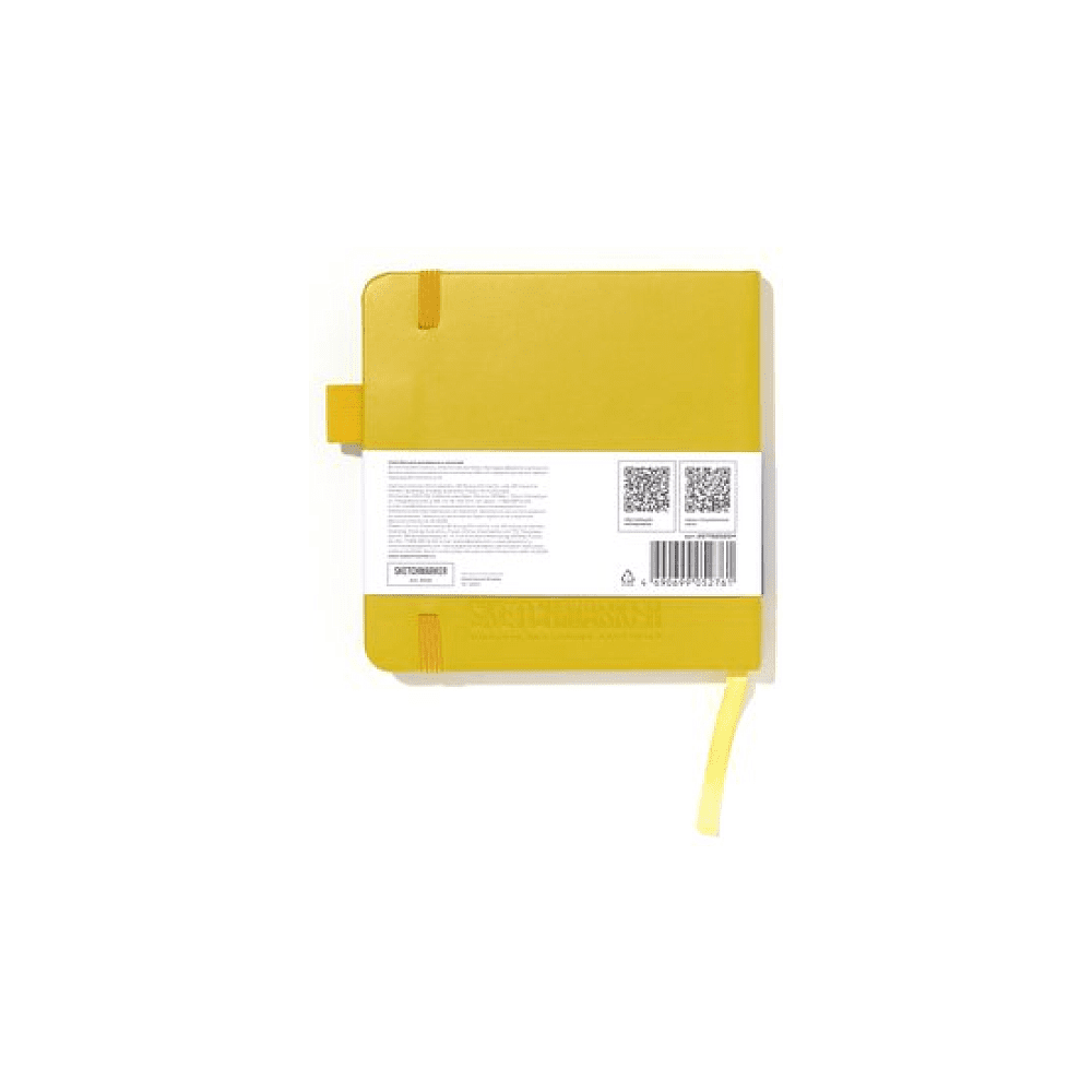 Скетчбук "Sketchmarker", 12х12 см, 140 г/м2, 80 листов, горчичный - 2