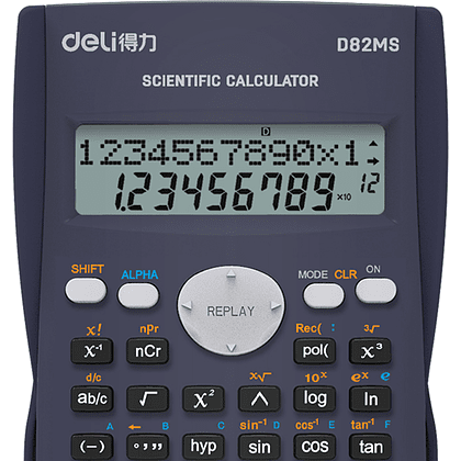 Калькулятор научный Deli Core "D82MS", темно-серый, 240 функций - 2