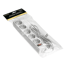 Сетевой фильтр ExeGate SP-5-7W, EX279180RUS, 5 розеток, 7 м, белый